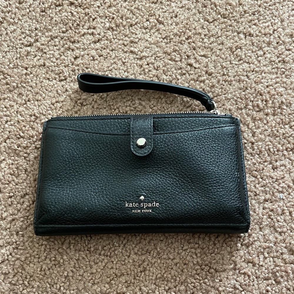 Kate spade black wallet/wristlet